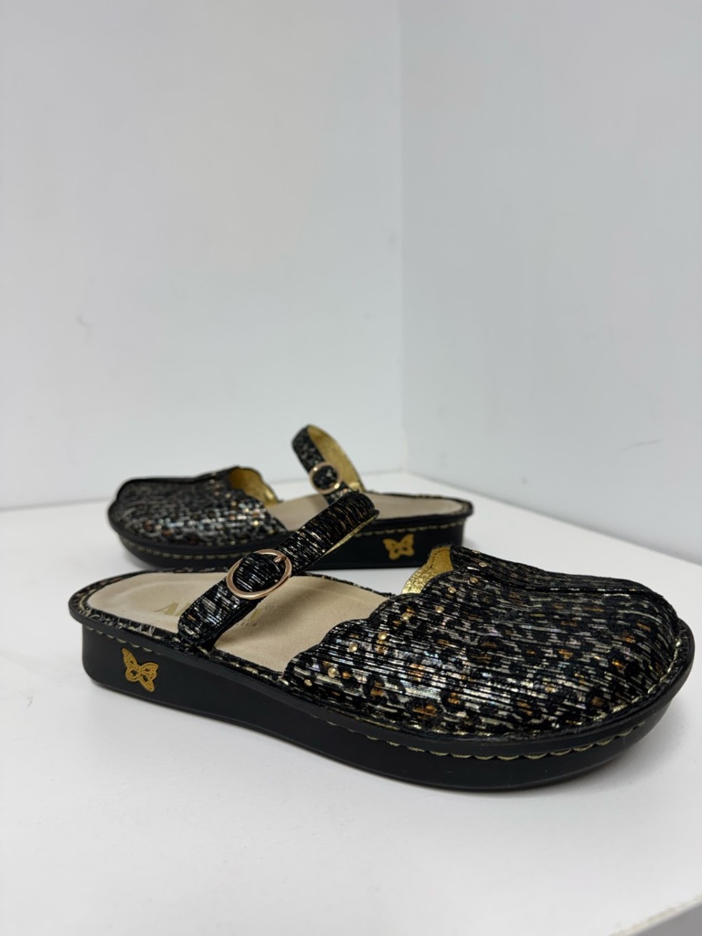 Alegria PG Lite Tuscany Mules Leopard Pattern Size 37